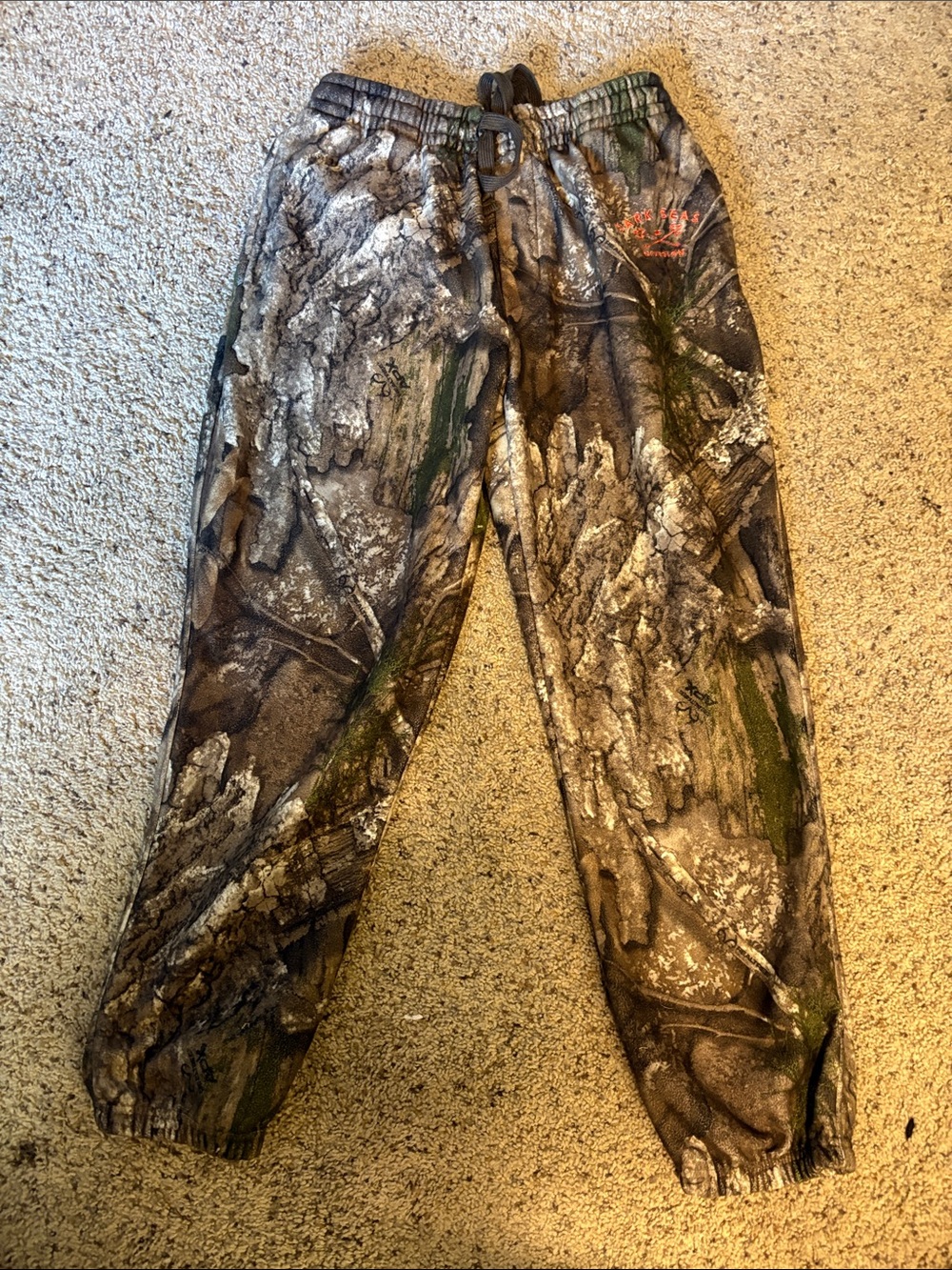 Kids Camo Fleece Joggers - Brown/Green